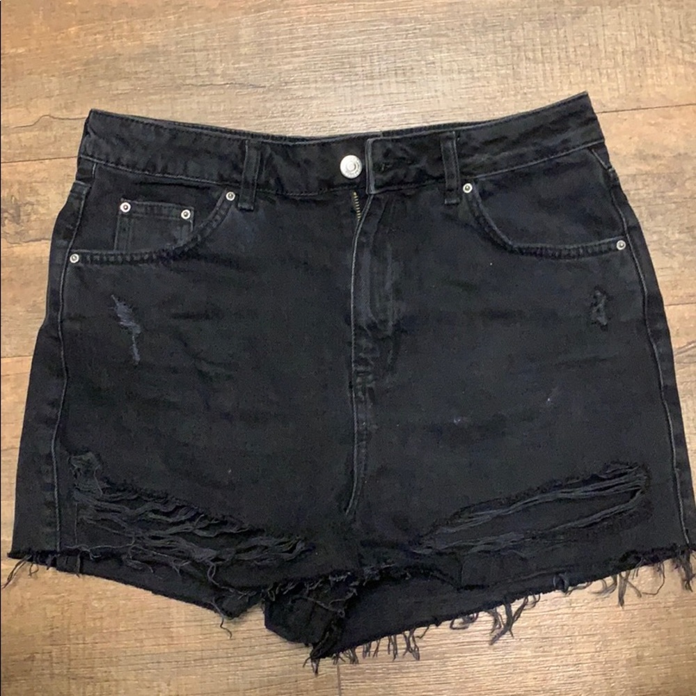 Topshop Moto Mom Jean shorts